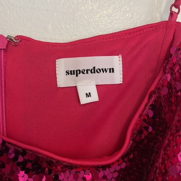 Jessie Sequin Mini Dress in Hot Pink - Picture 3 of 4